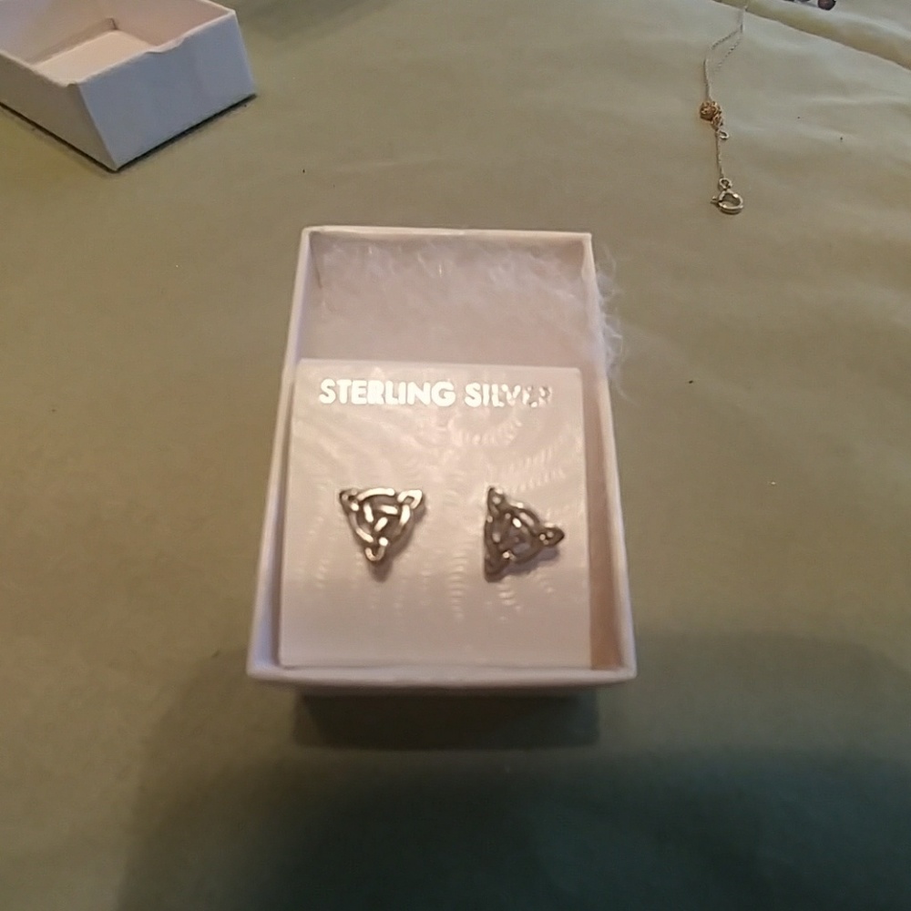 Celtic knot post earrings